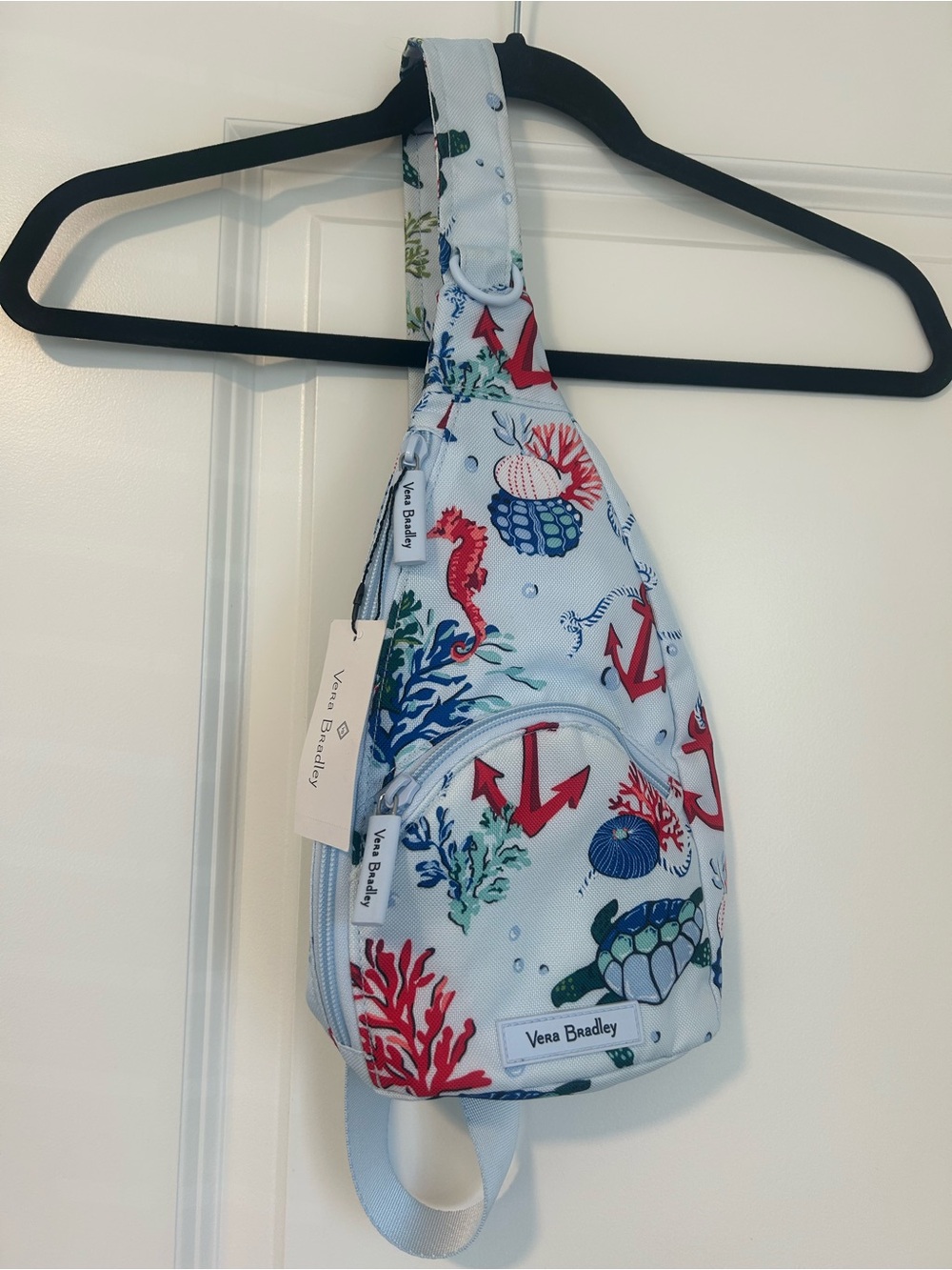NWT Crossbody Bag | Lighten Up Essential Compact Sling | Anchors Aweigh Pattern